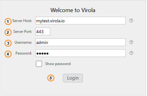 How to log into Virola Client How to log into Virola Client