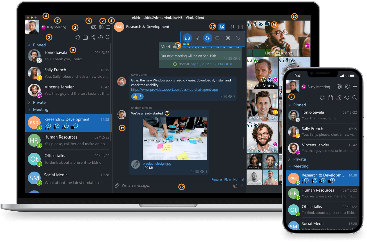 Virola corporate messenger Virola corporate messenger